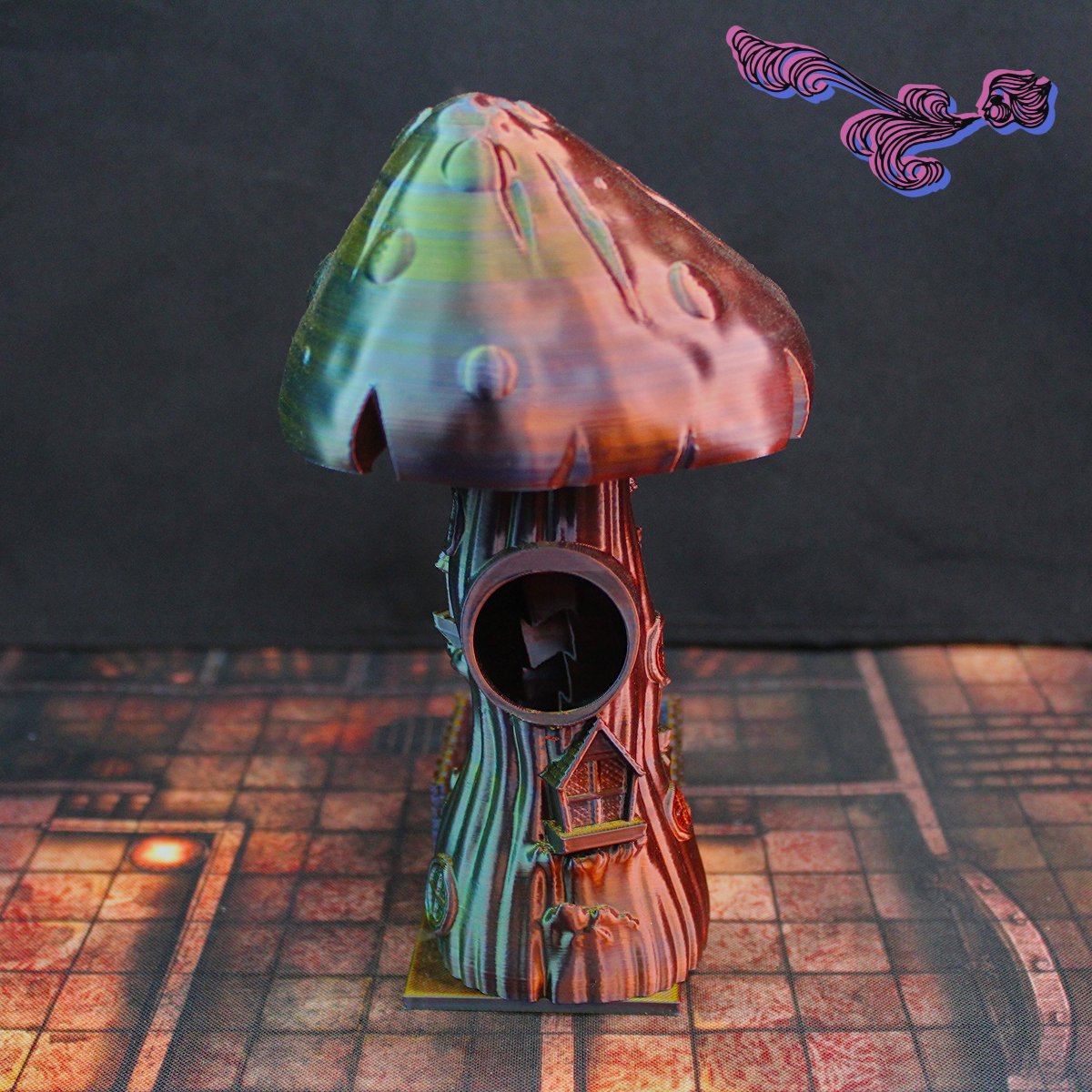 Mini torre de dados: Mansión hongo 3