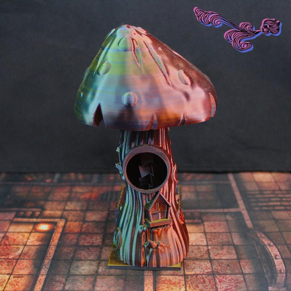 Mini torre de dados: Mansión hongo 3