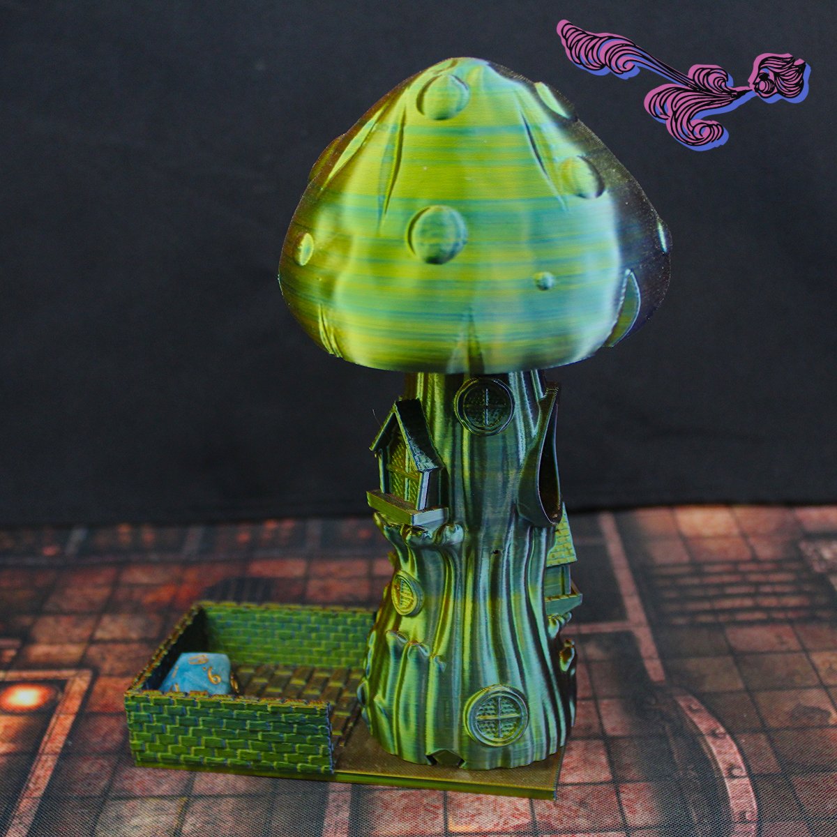 Mini torre de dados: Mansión hongo 4
