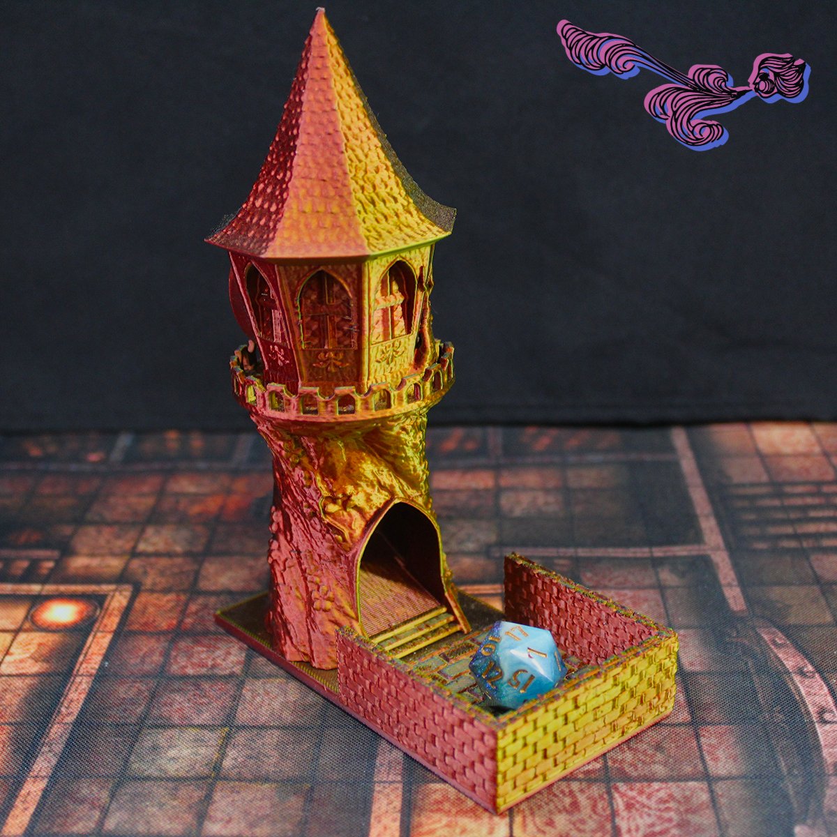 Mini torre de dados: Casa del árbol 1