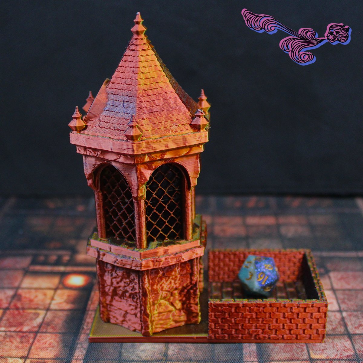 Mini torre de dados: Pozo antiguo 4